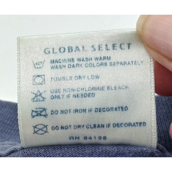 Vtg 2000 Boot Hill Saloon Shirt Men's XL Blue Y2K All American Eagle Beer Biker - Picture 5 of 6